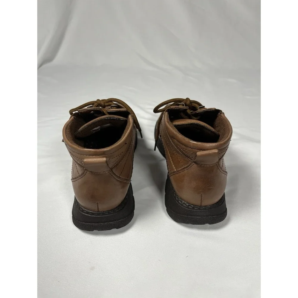 Dr. Scholl's Brown Leather Chukka Ankle Boots Men's Size 7.5 Comfort Casual